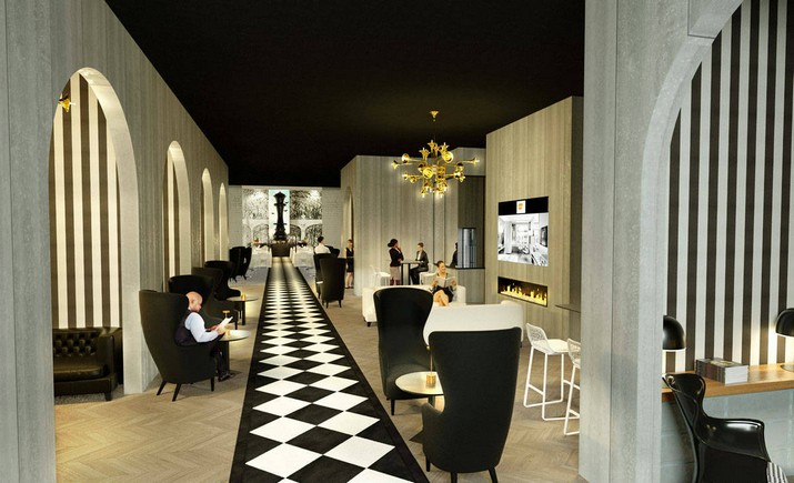 Un bar et un espace VIP à Equip Hotel par Delightfull